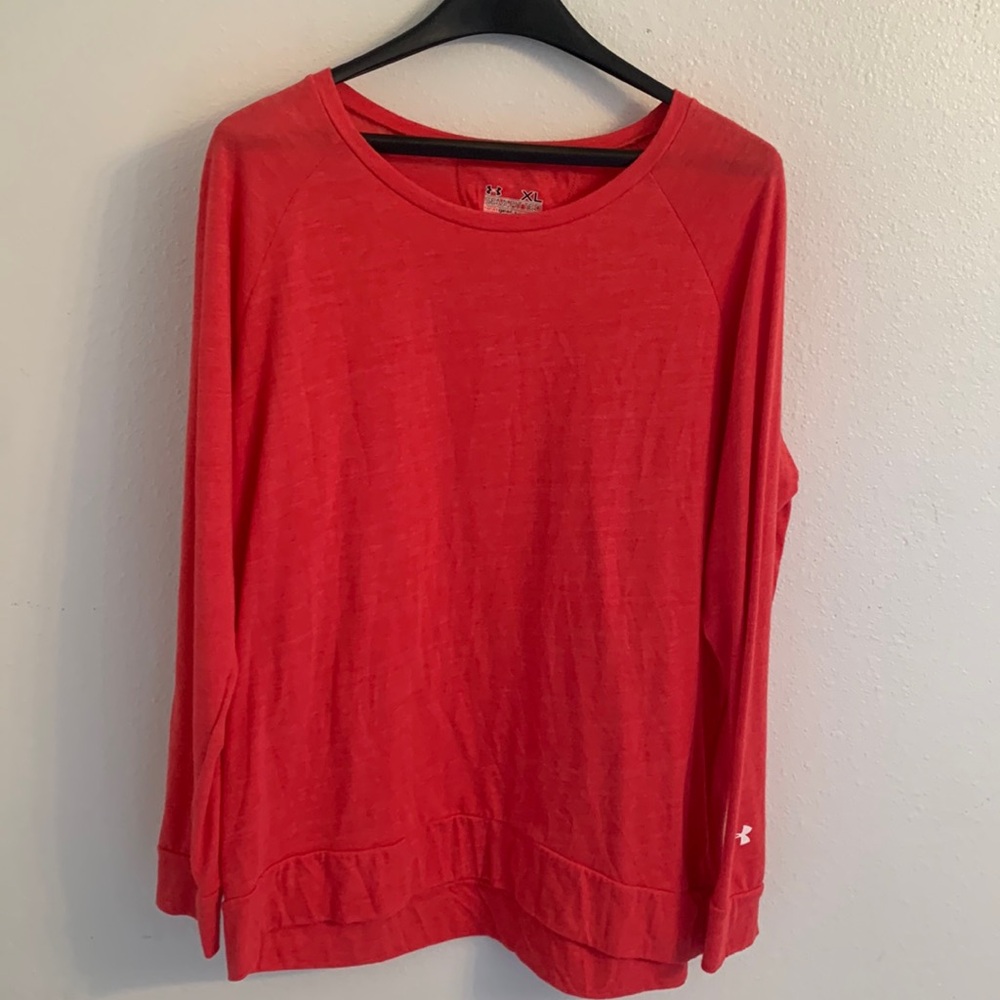 Under Armour Semi-fitted Heat Gear Light Weight Long Sleeve Top Size XL